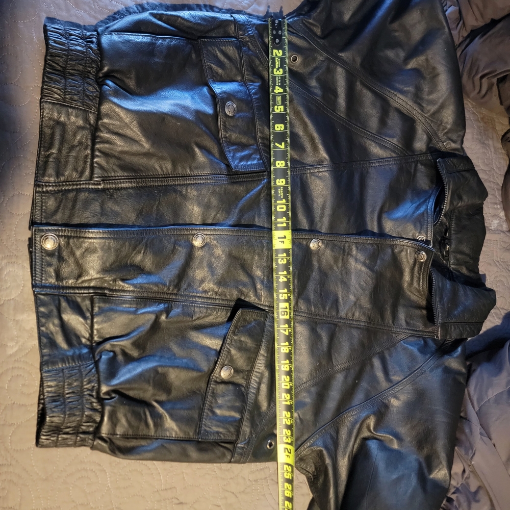 Harley Davidson Men's Black Leather Jacket - Picture 9 of 10